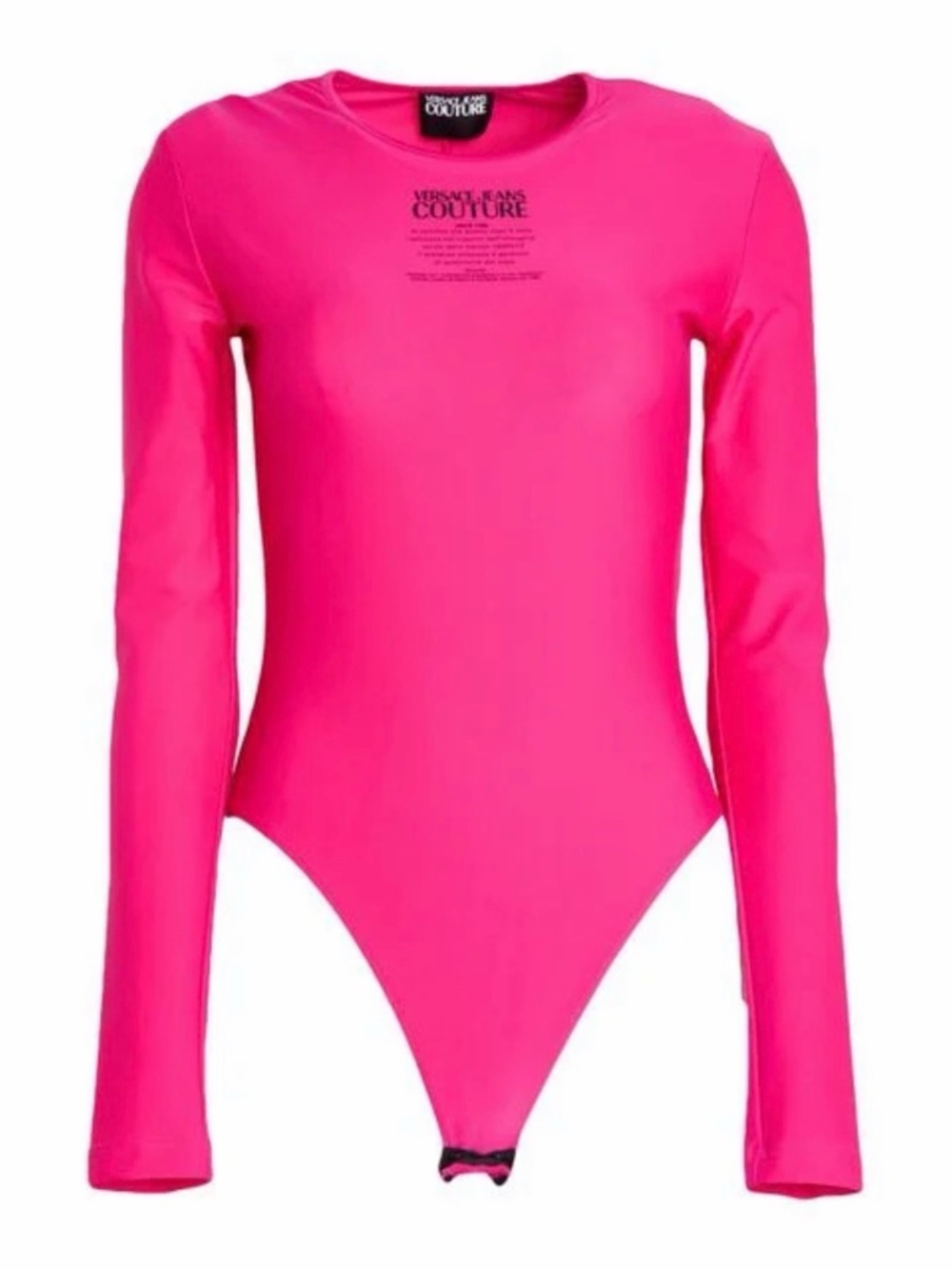 Versace Jeans Couture Women's Hot Pink Long Sleeve Bodysuit